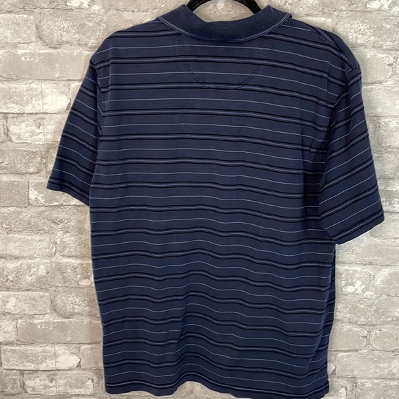 Arrow Navy Striped Polo - Picture 4 of 4